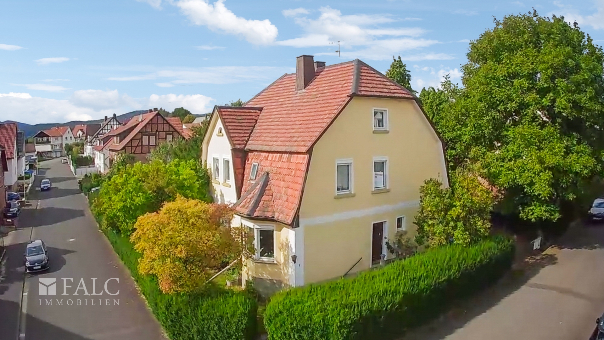 Hausansicht von oben